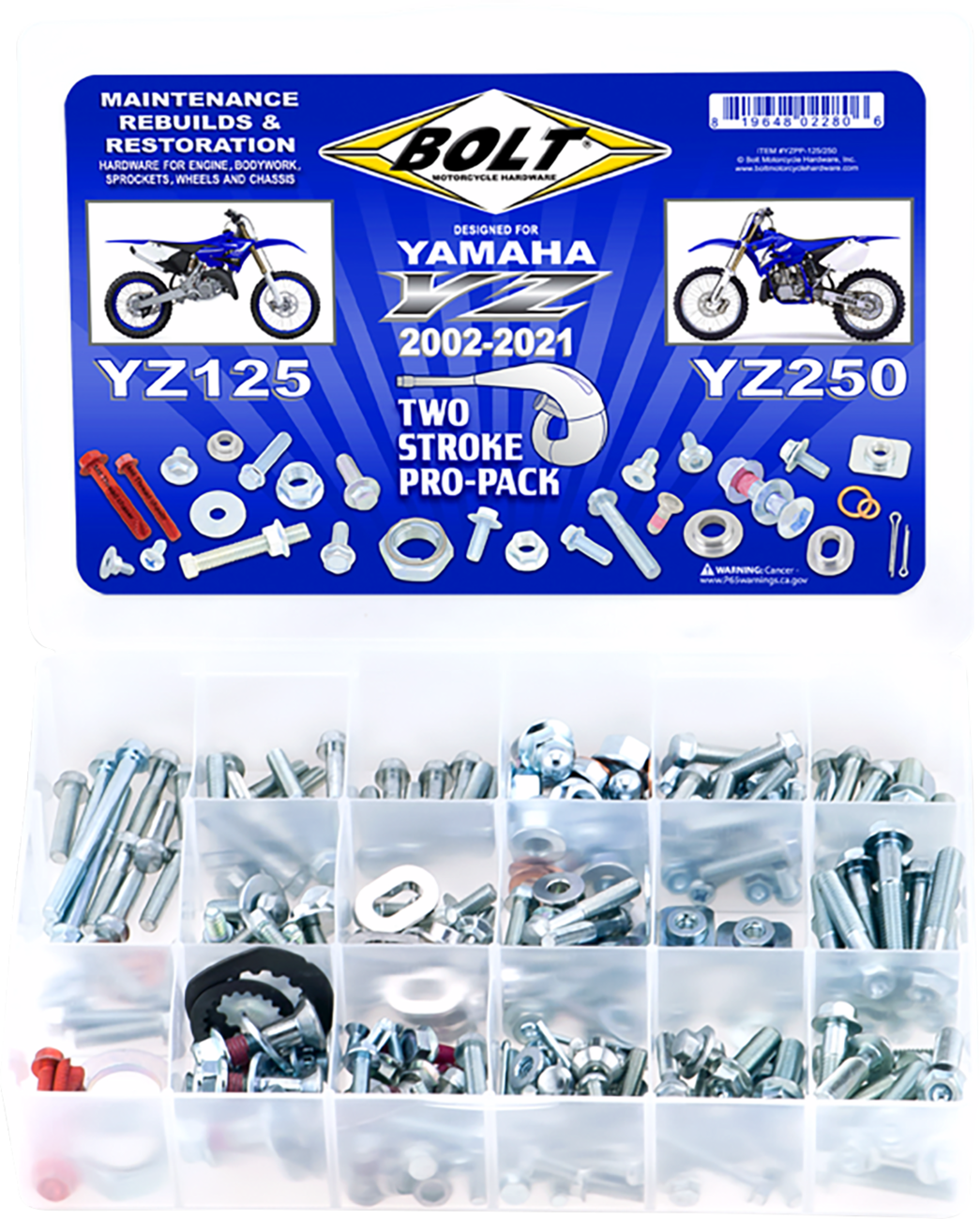 BOLT Hardware - Pro Pack / '02-'21 Yamaha YZ 125/250/X 2401-1687