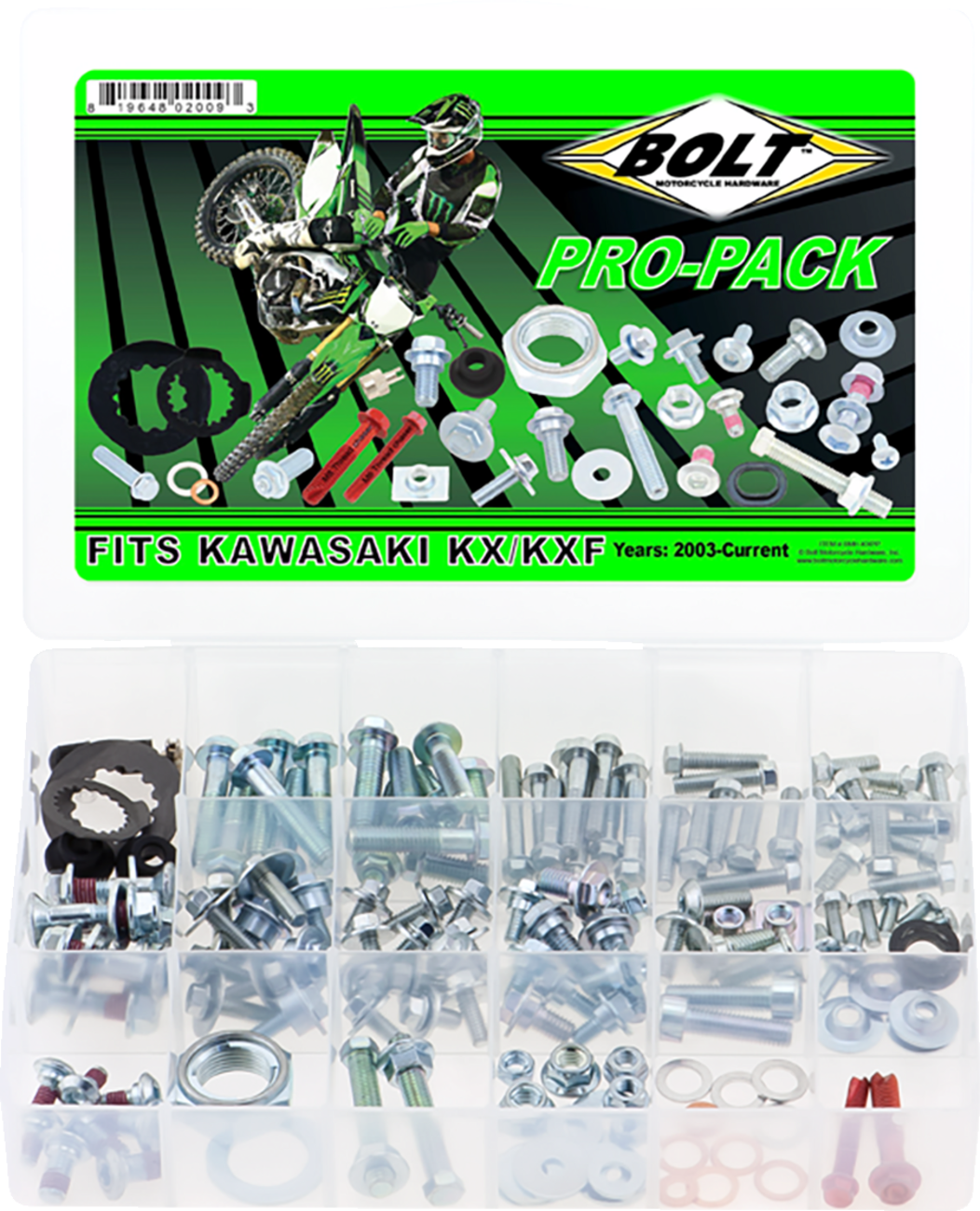 BOLT Hardware - Pro Pack / '06-'18 KX450F/'04-'20 KX250F 2401-0826