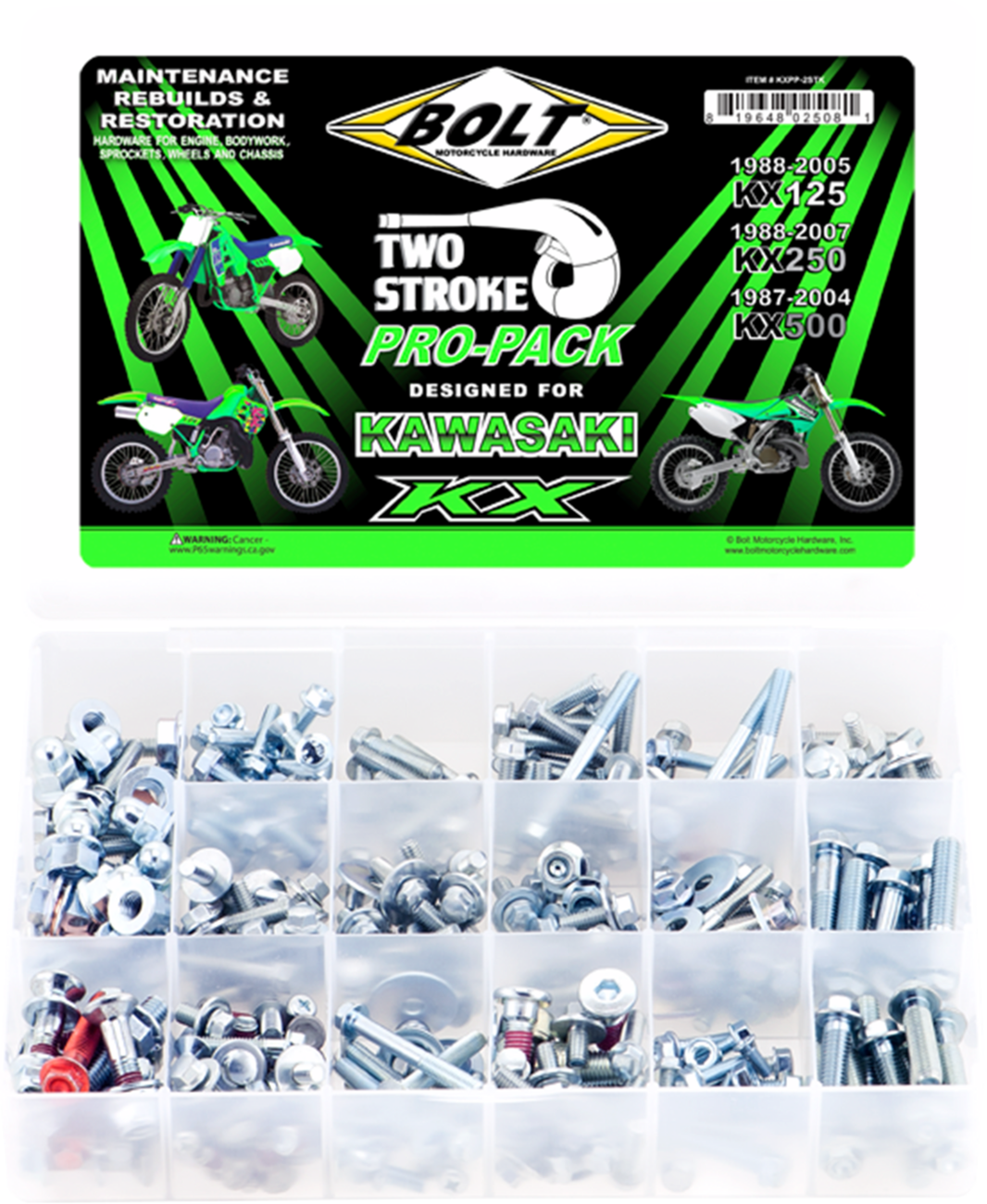 BOLT Hardware - Pro Pack / Kawasaki KX125/250/500 2401-1717