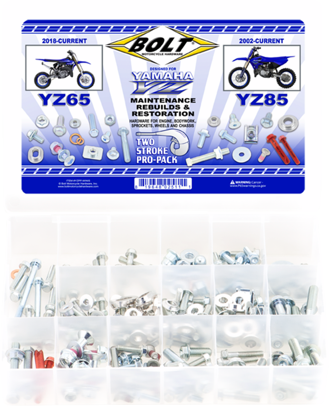 BOLT Hardware - Pro Pack / Yamaha YZ 65/85 2401-1720