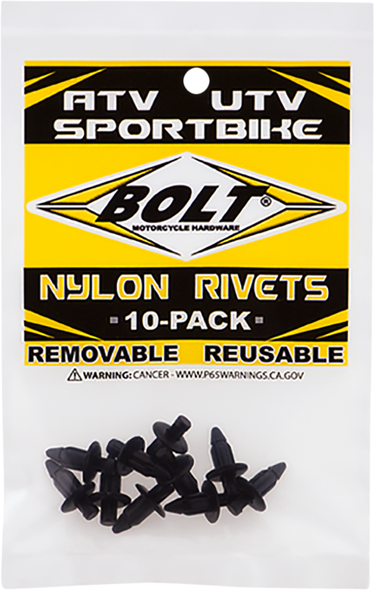 BOLT Push Rivets - M6 / 10 Pack 0521-0876