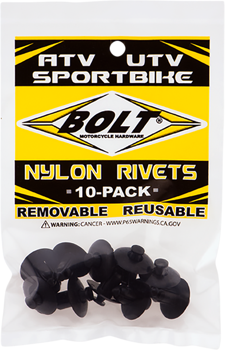 BOLT Push Rivets - M8 / 10 Pack 0521-0877