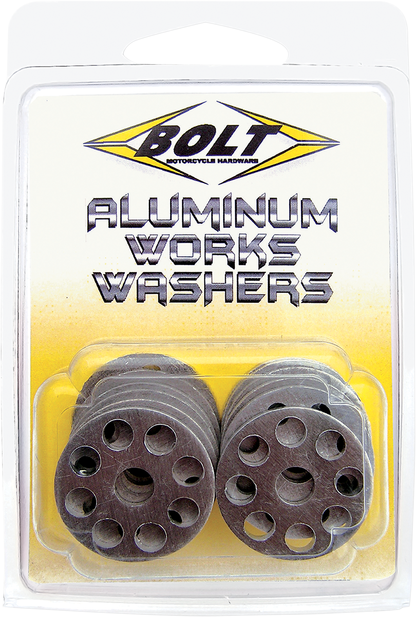 BOLT Works Washers - Aluminum / M6 x 25 mm / 10 Pack 2401-0599