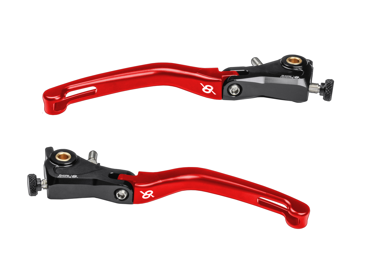 Bonamici Ducati Streetfighter V2 Brake & Clutch Levers (SingleArm Rear) (Black/Red)