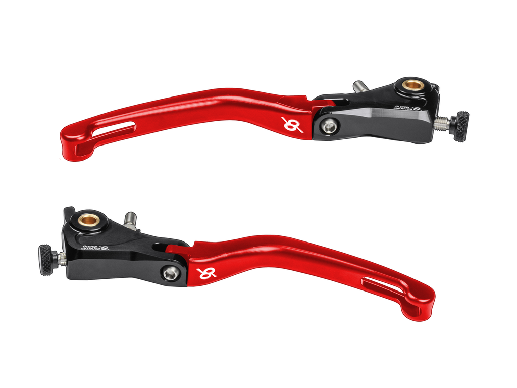 Bonamici Ducati Panigale V4 S/R Brake & Clutch Levers (23-24) (SingleArm Rear) (Black/Red)