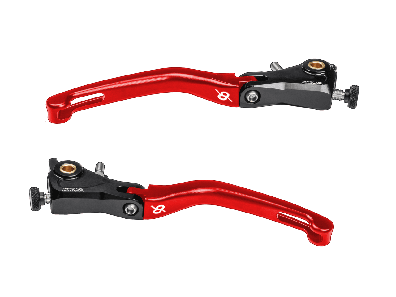 Bonamici Ducati Panigale V2 Brake & Clutch Levers (SingleArm Rear) (Black/Red)