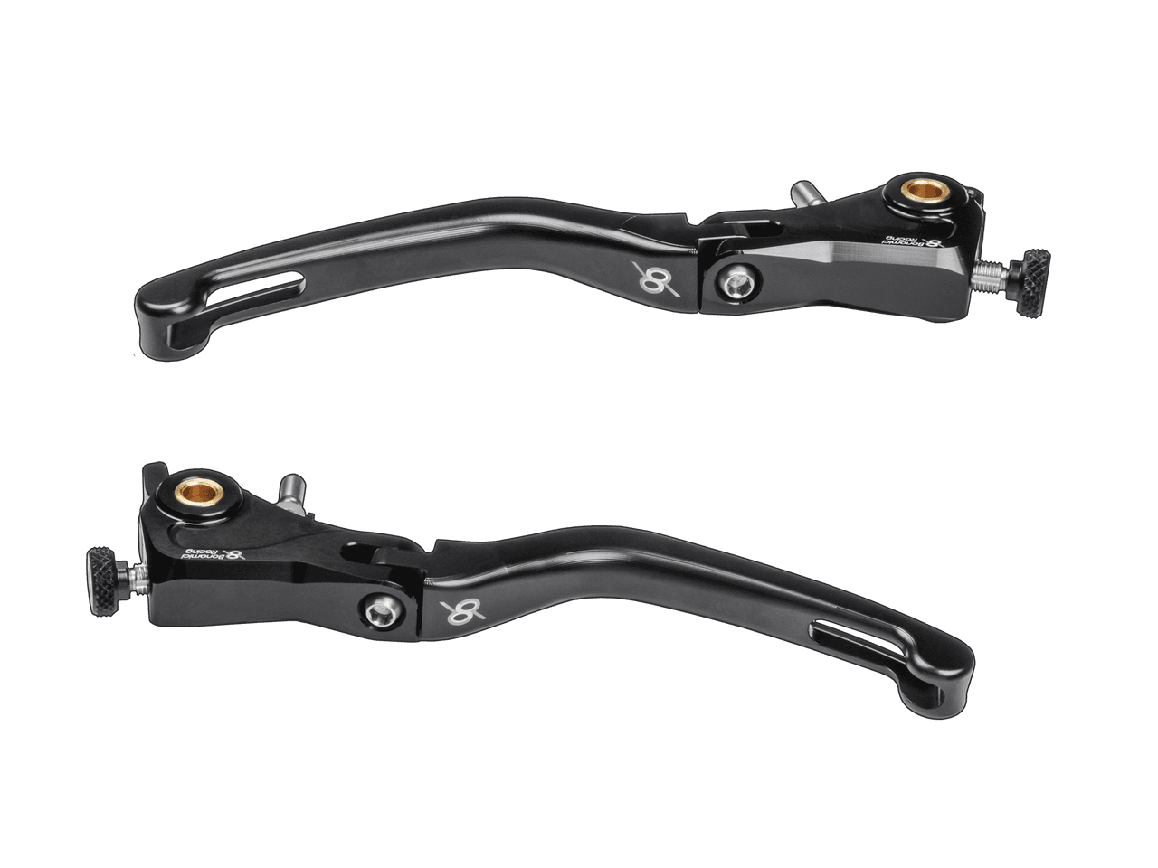 Bonamici Ducati Streetfighter V4/S Brake & Clutch Levers (SingleArm Rear) (Black)