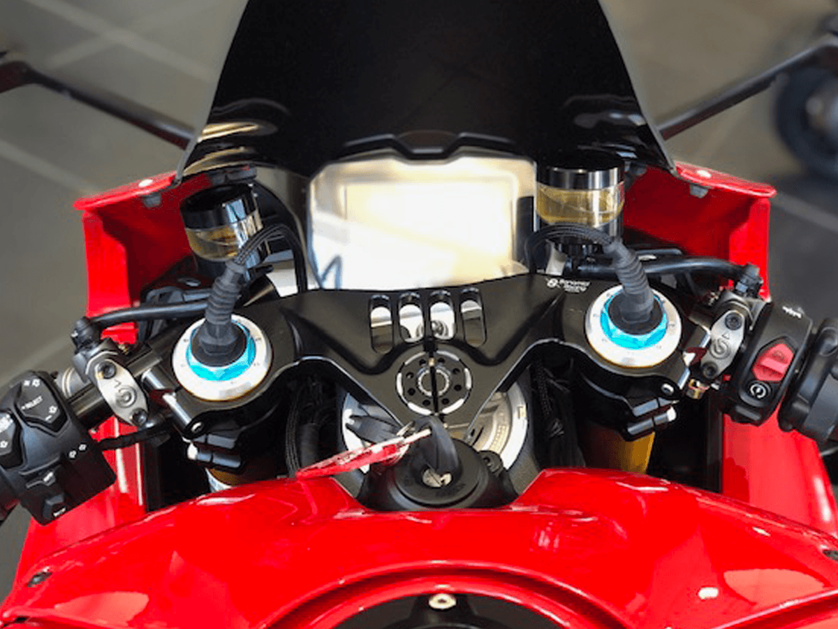 Bonamici Triple Tree Clamp Ducati Panigale V4 S/R (Red) (-2024)