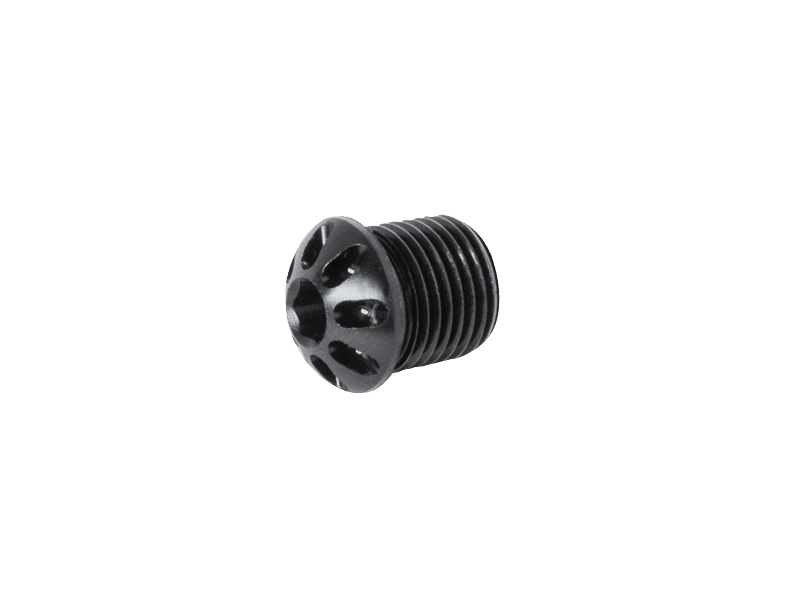 Bonamici Fixed Footpeg Caps (Black) (1/pr)