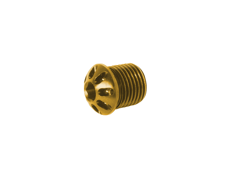 Bonamici Fixed Footpeg Caps (Gold) (1/pr)