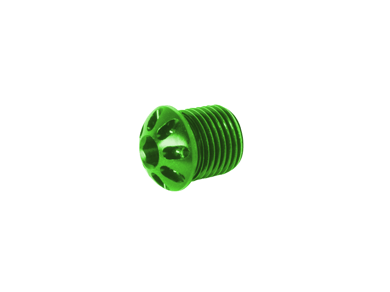 Bonamici Fixed Footpeg Caps (Green) (1/pr)
