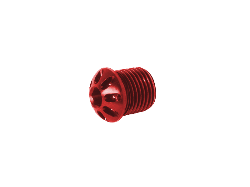 Bonamici Fixed Footpeg Caps (Red) (1/pr)