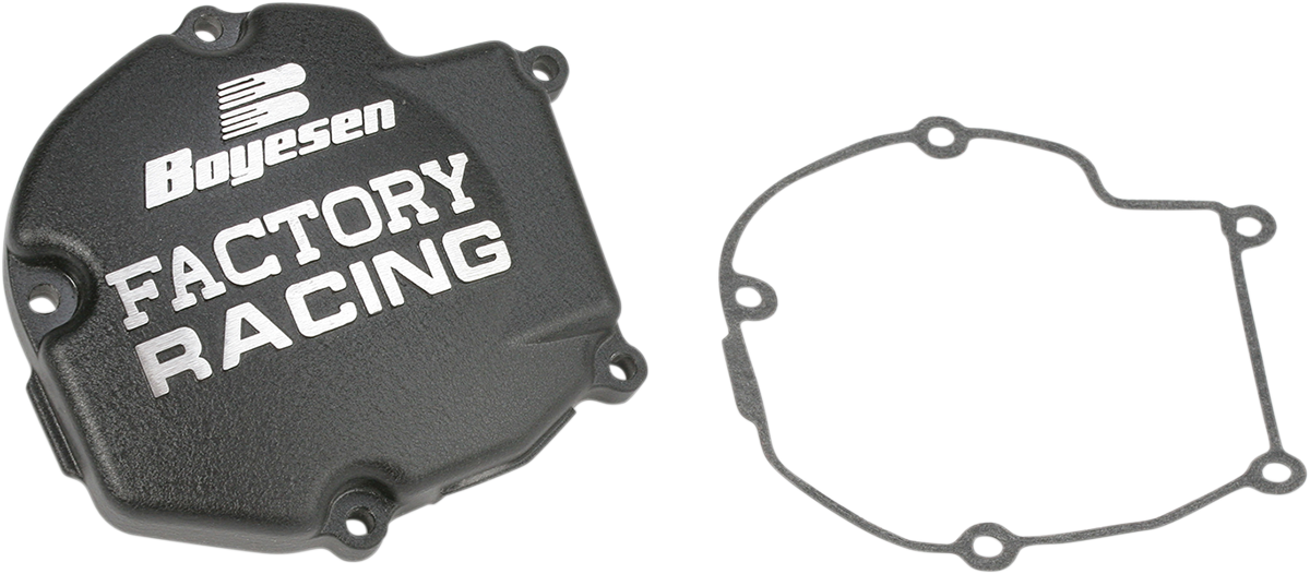 BOYESEN Ignition Cover - Black / Kawasaki KX125 SC-11AB