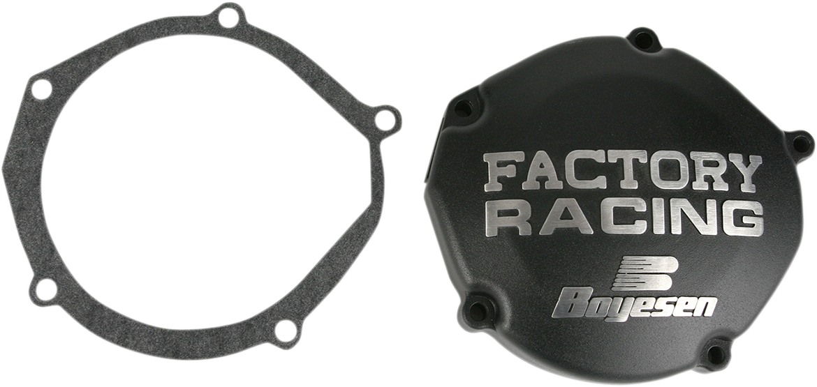 BOYESEN Ignition Cover - Black / Yamaha YZ125 SC33B