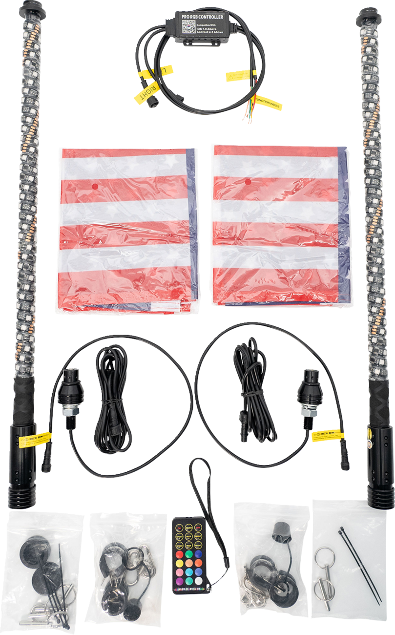 BRITE-LITES Whip Light - 2' / Quick Connect / Pair 2040-3412