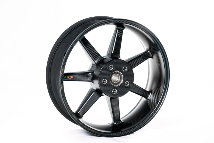 BST Mamba TEK 7 Spoke Carbon Fiber Rear Wheel for the Kawasaki ZX-6R 636 (2005+) - 6.0 x 17