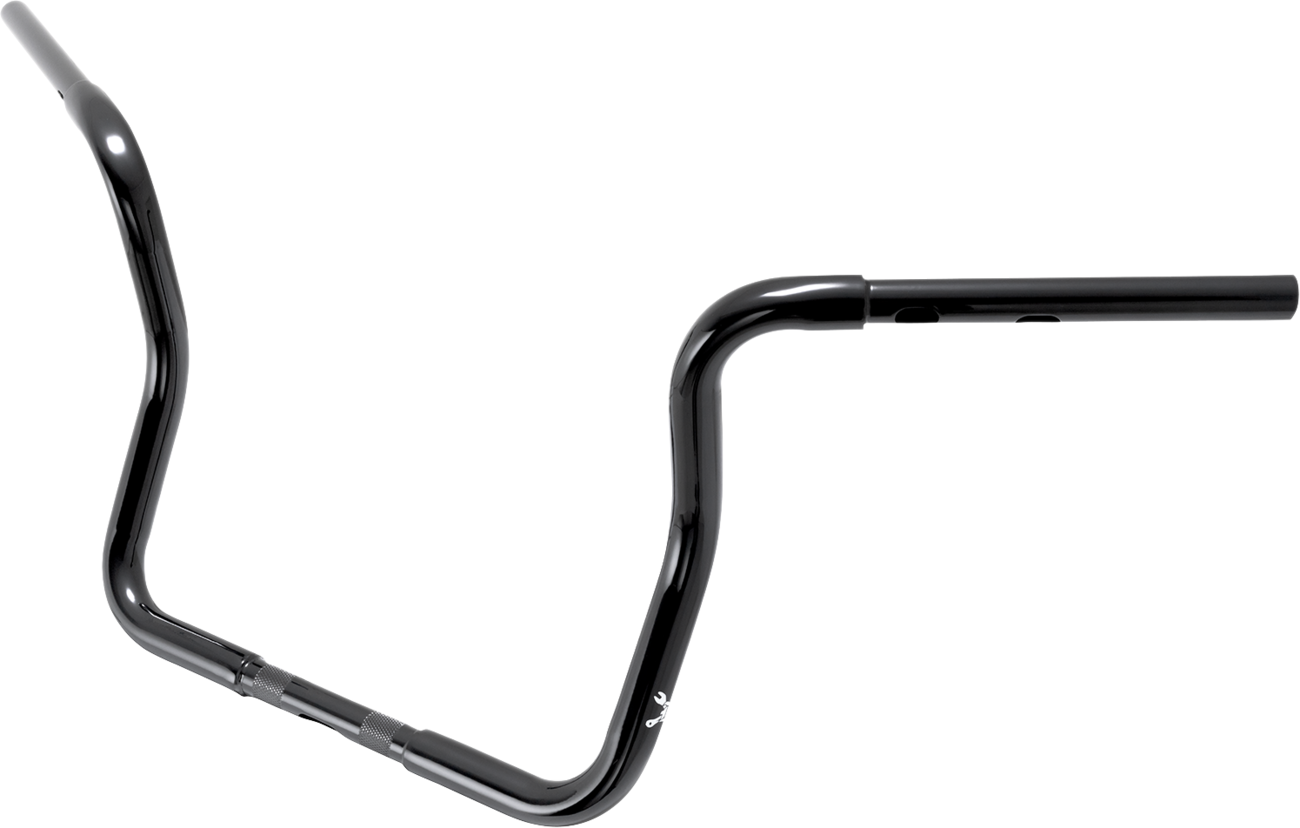 BURLY BRAND 1-1/4" Bagger Ape Hanger Handlebar - Touring / 13" / Black 0601-7094