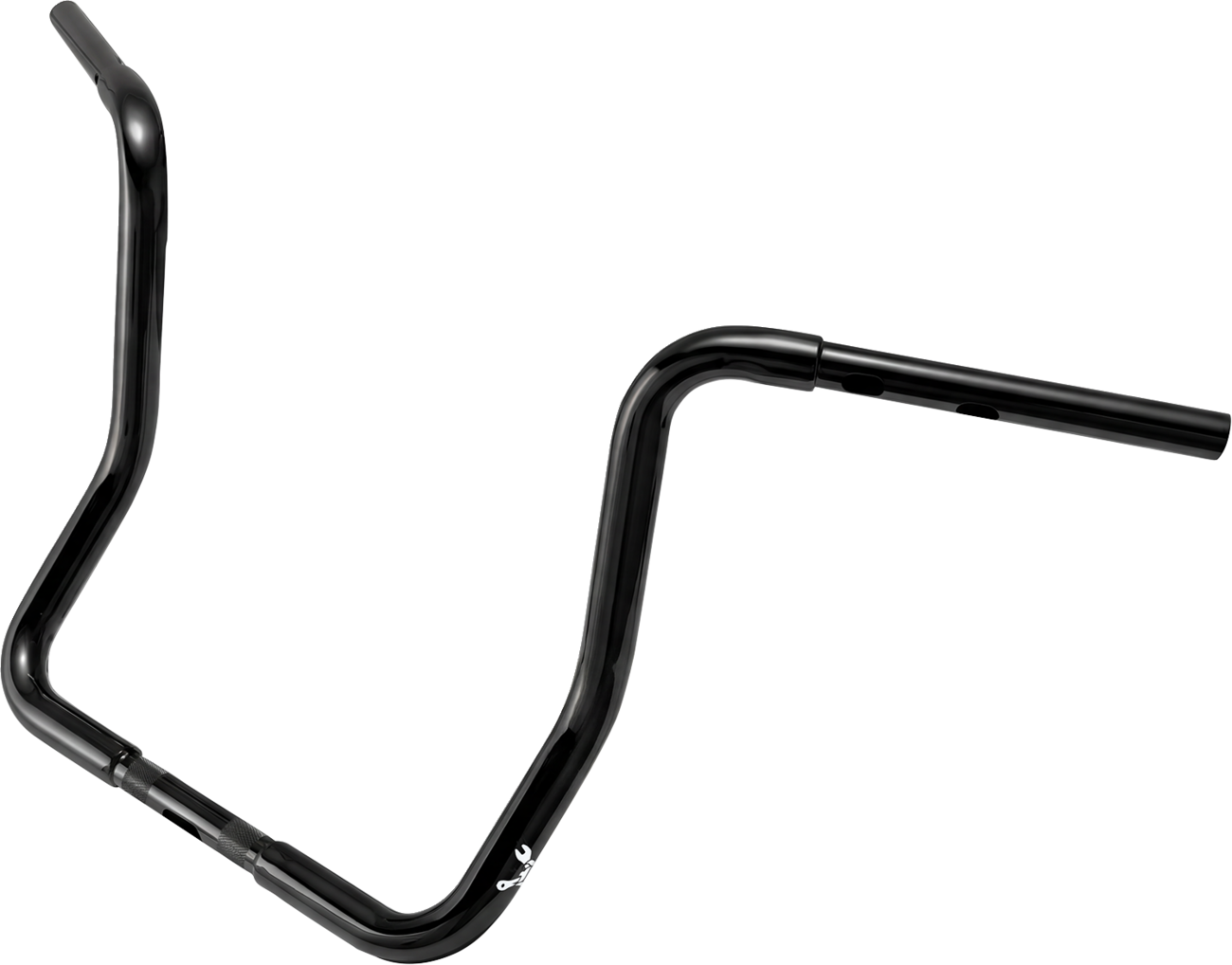 BURLY BRAND 1-1/4" Bagger Ape Hanger Handlebar - Touring / 15" / Black 0601-7096