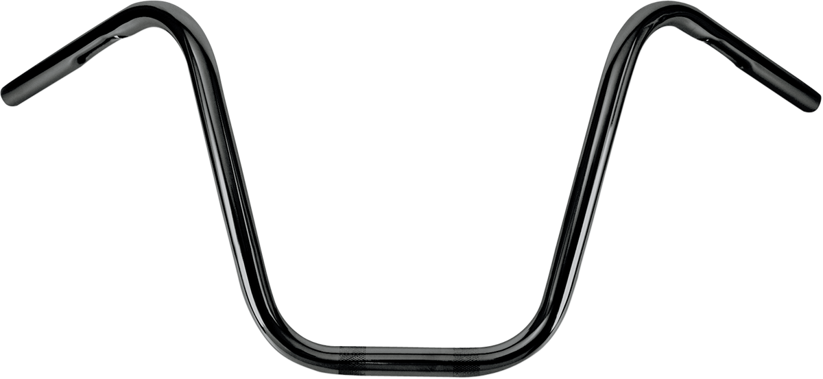 BURLY BRAND 1" Narrow Bottom Ape Hanger Handlebar - 12" / Black 0601-1375