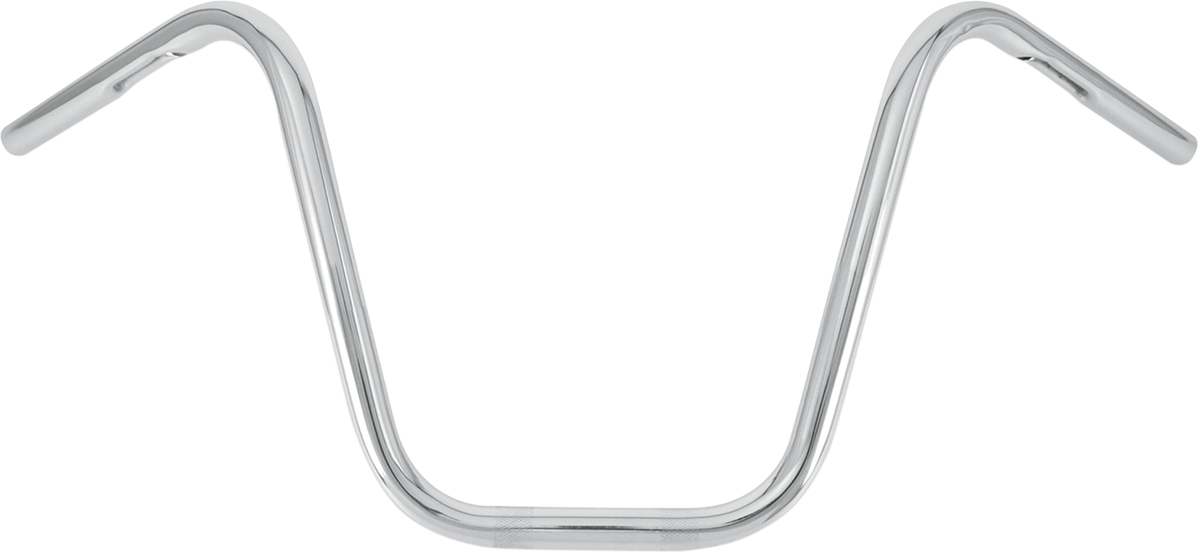 BURLY BRAND 1" Narrow Bottom Ape Hanger Handlebar - 12" / Chrome 0601-1376