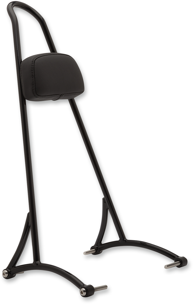 BURLY BRAND 20" Tall Sissy Bar - Black / HD Sportster '94-'03 1501-0565
