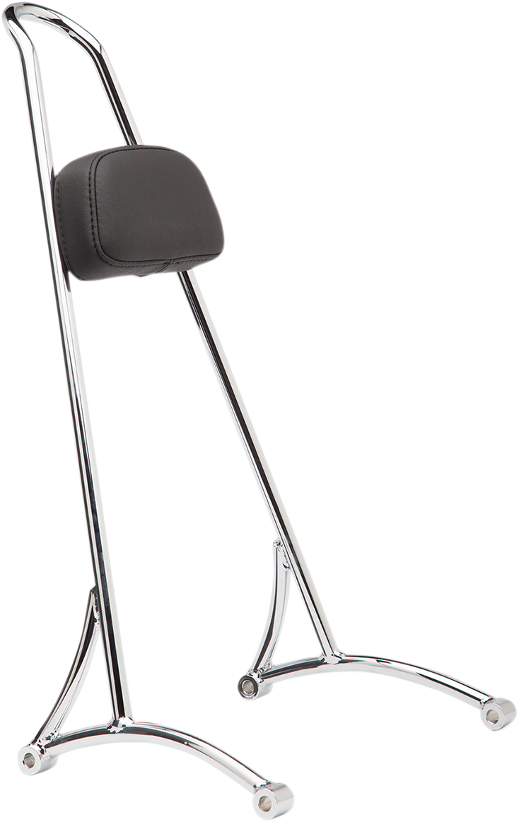 BURLY BRAND 20" Tall Sissy Bar - Chrome / HD Dyna 1501-0586