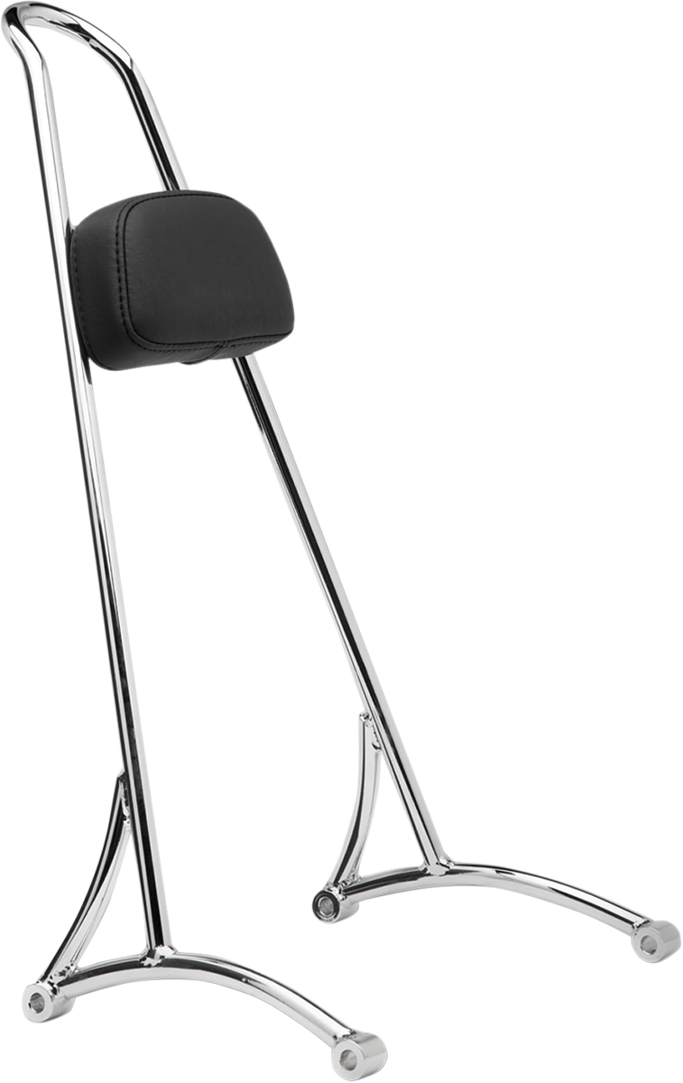 BURLY BRAND 20" Tall Sissy Bar - Chrome / HD Sportster '04-'22 1501-0514