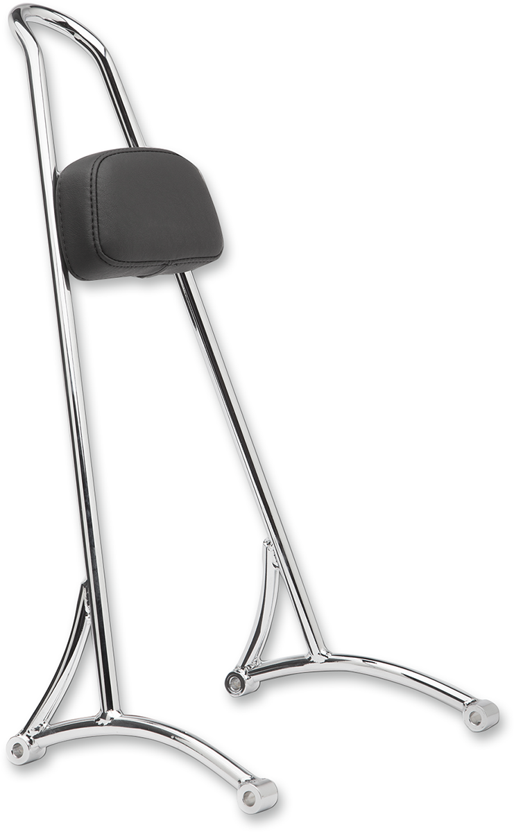 BURLY BRAND 20" Tall Sissy Bar - Chrome / HD Sportster '94-'03 1501-0566