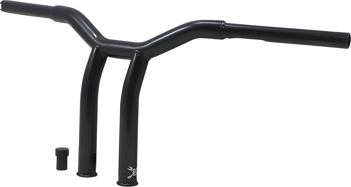 BURLY BRAND Dominator Handlebar - Raked / 10" / Black 0601-5697