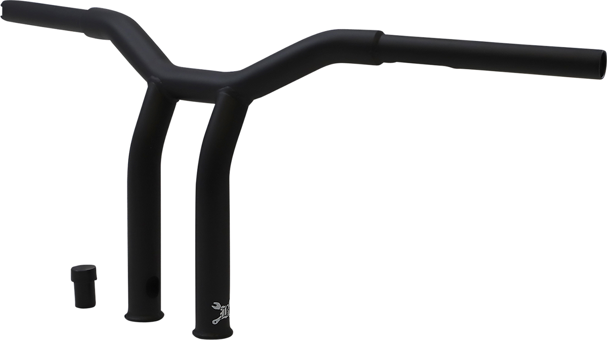 BURLY BRAND Dominator Handlebar - Raked / 10" / Matte Black 0601-5698