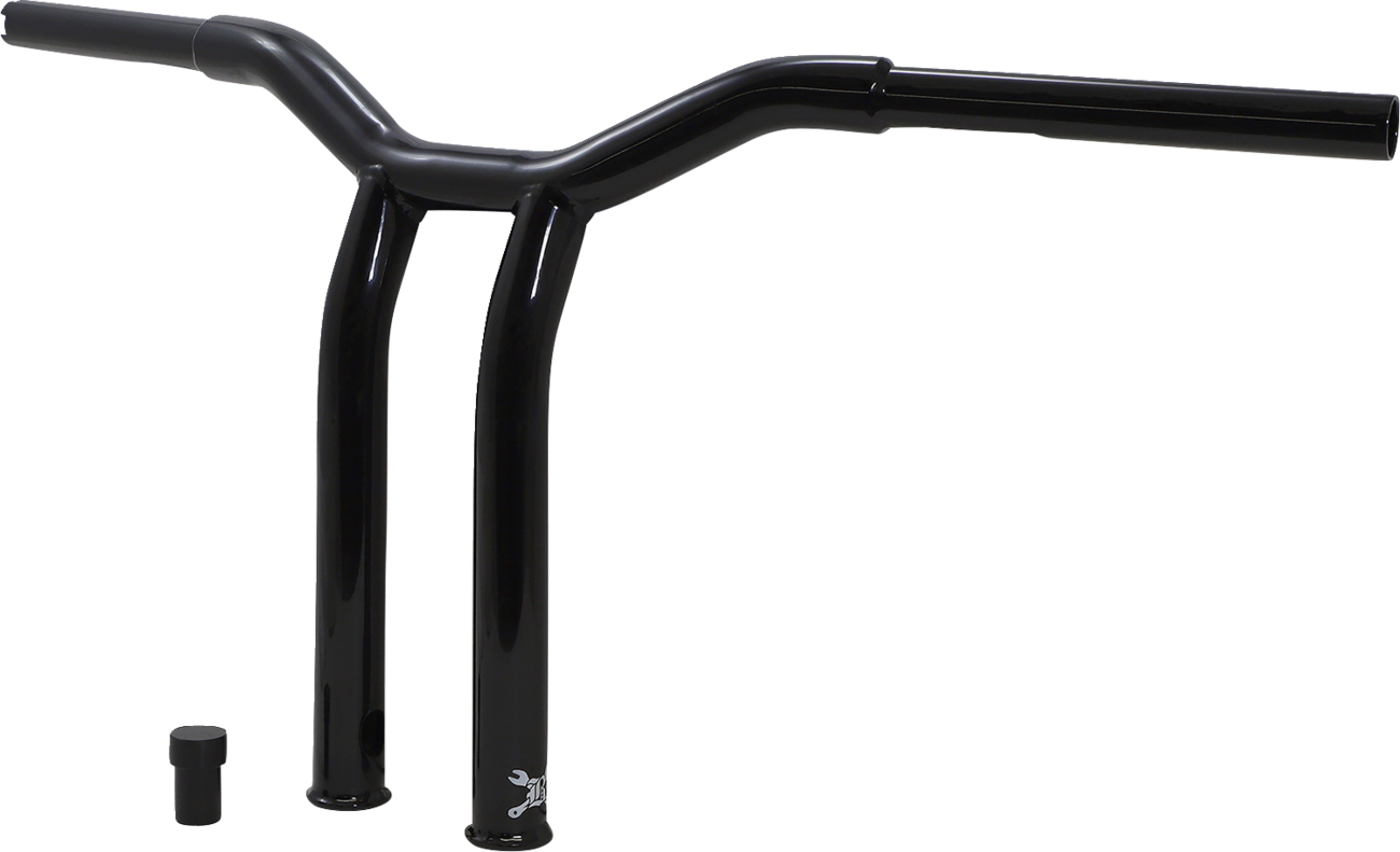BURLY BRAND Dominator Handlebar - Raked / 12" / Black 0601-5699