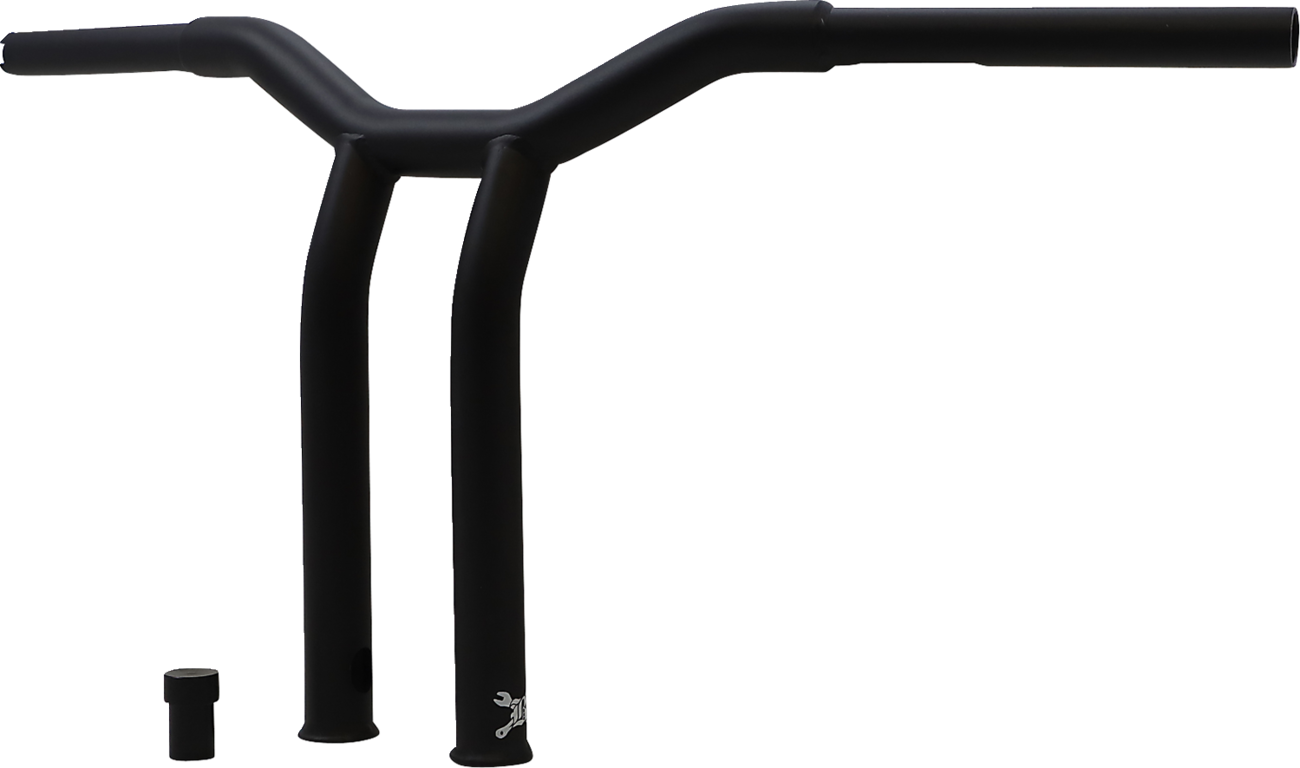 BURLY BRAND Dominator Handlebar - Raked / 12" / Matte Black 0601-5700