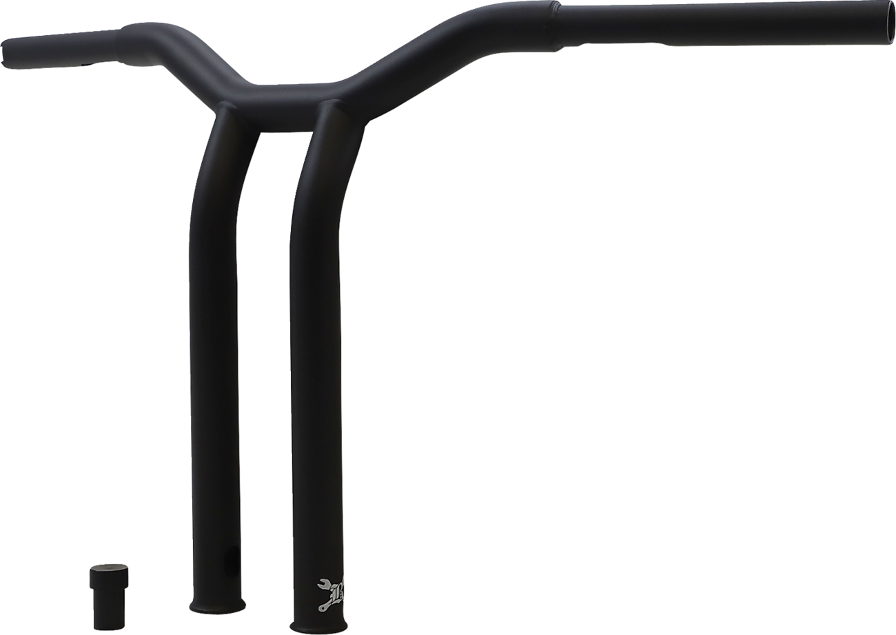 BURLY BRAND Dominator Handlebar - Raked / 14" / Matte Black 0601-5702