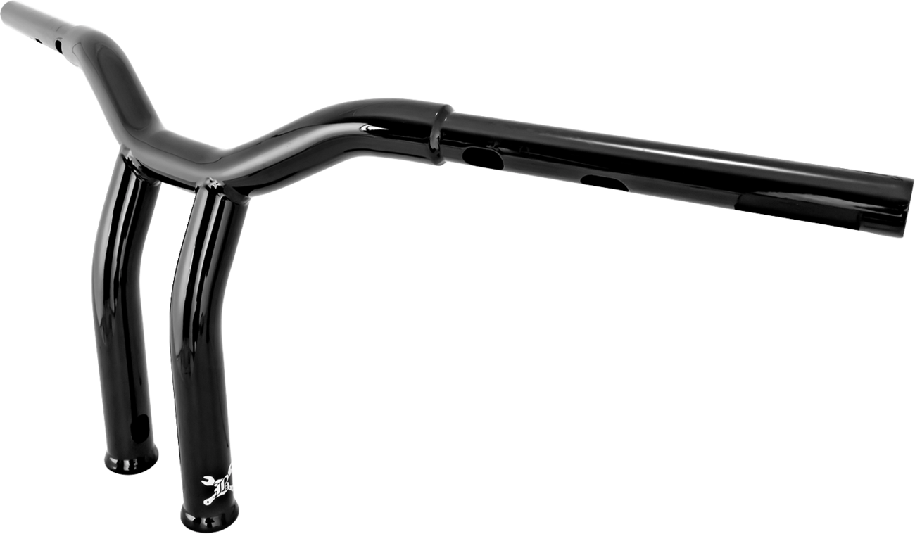 BURLY BRAND Dominator Handlebar - Touring/Softail / 10" / Black 0601-7102