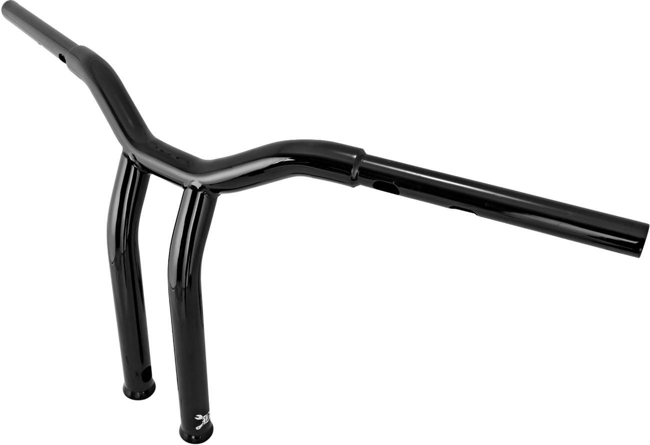 BURLY BRAND Dominator Handlebar - Touring/Softail / 12" / Black 0601-7104