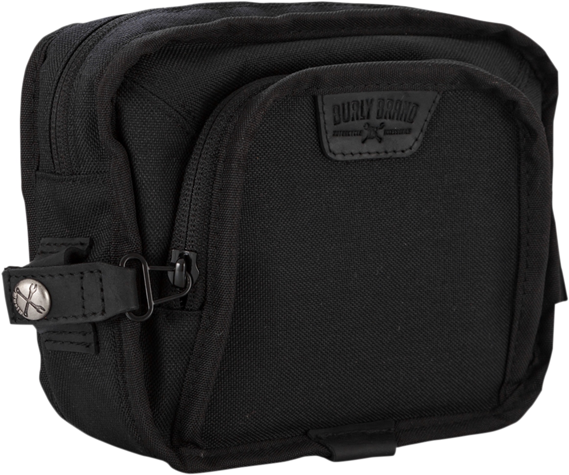 BURLY BRAND Handlebar Bag - Black Cordura 3510-0098