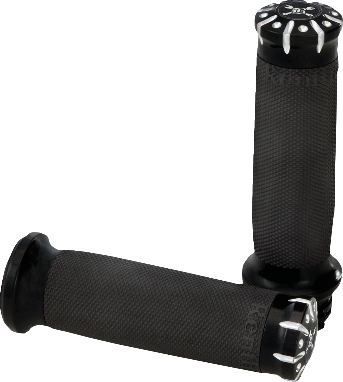 BURLY BRAND Hawk Grips - Dual Cable / Black Machined 0630-3542