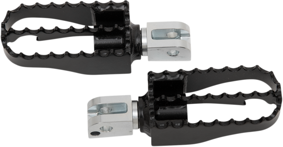 BURLY BRAND MX Foot Pegs - Passenger / Black/Chrome 1620-1932
