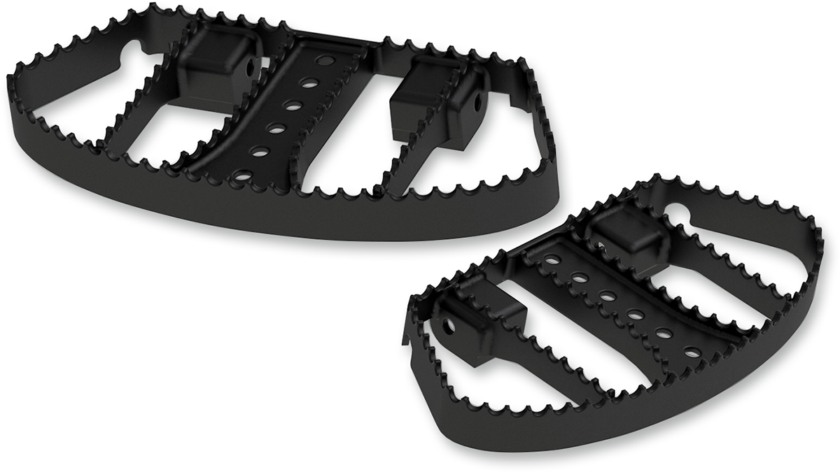 BURLY BRAND MX Passenger Floorboards - Black / FL 1621-0800