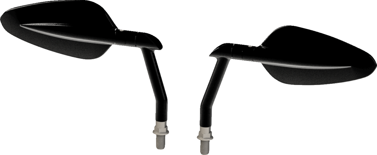 BURLY BRAND Mirrors - Radar / Side View / Oval / Black 0640-1577
