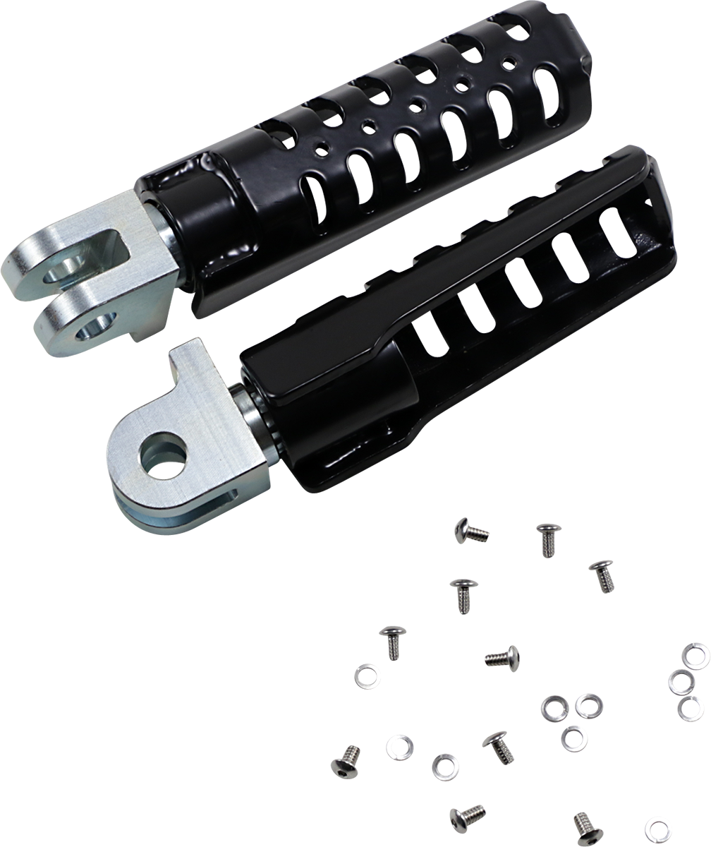 BURLY BRAND Razorback Rider Foot Pegs - Black 1620-1935