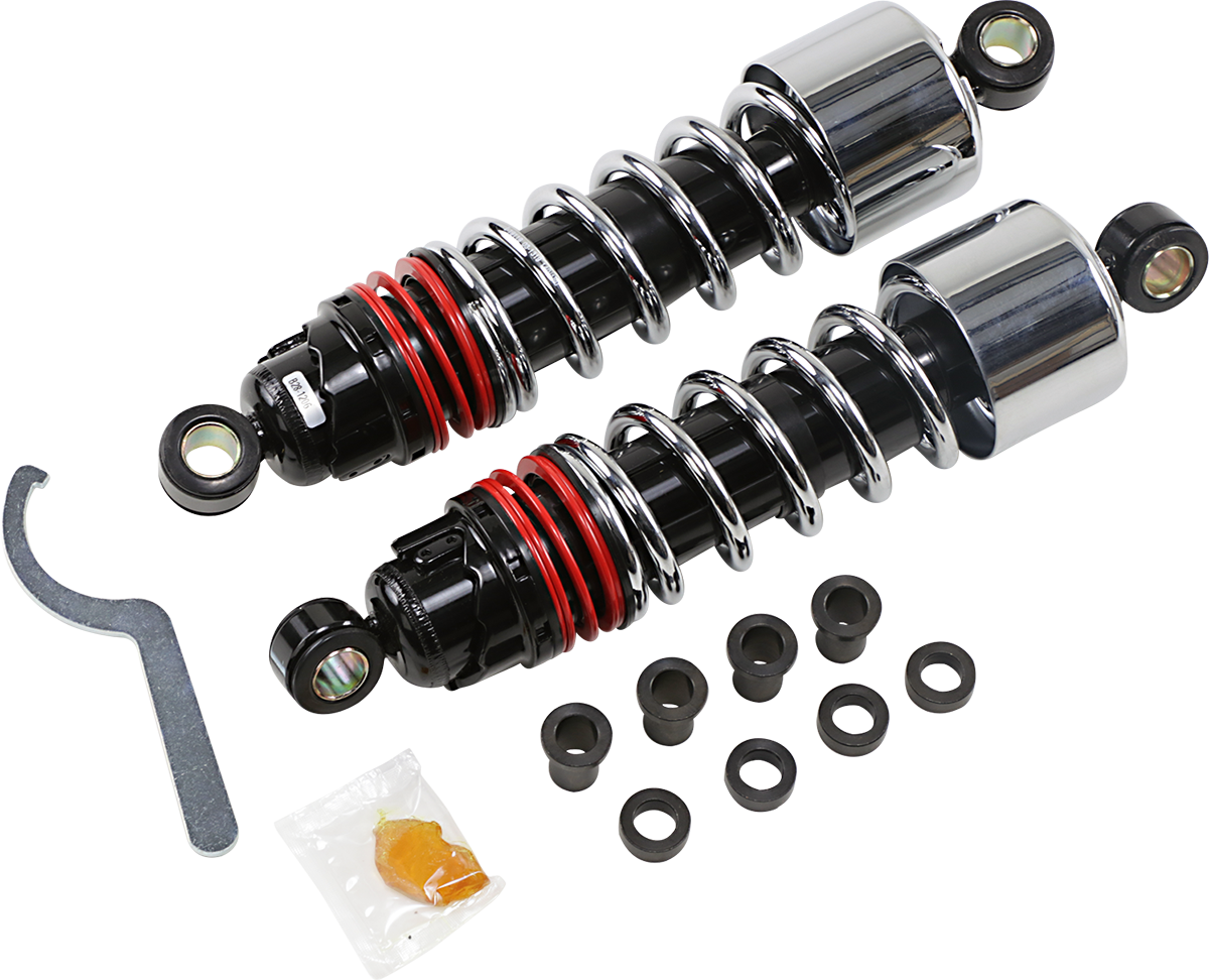 BURLY BRAND Slammer Plus Shocks - 10.5" / Chrome / XL 1310-1969