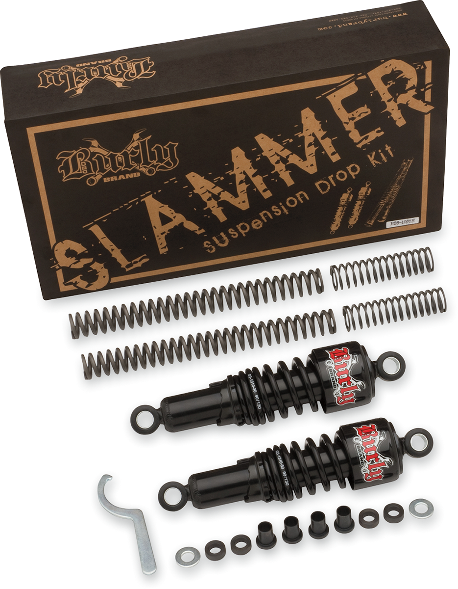 BURLY BRAND Suspension Kit - Slammer / Chrome / '80 / '16 FLHT 1310-0471