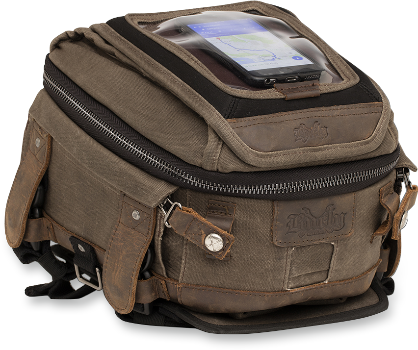 BURLY BRAND Tank Tail Bag - Dark Oak 3502-0260