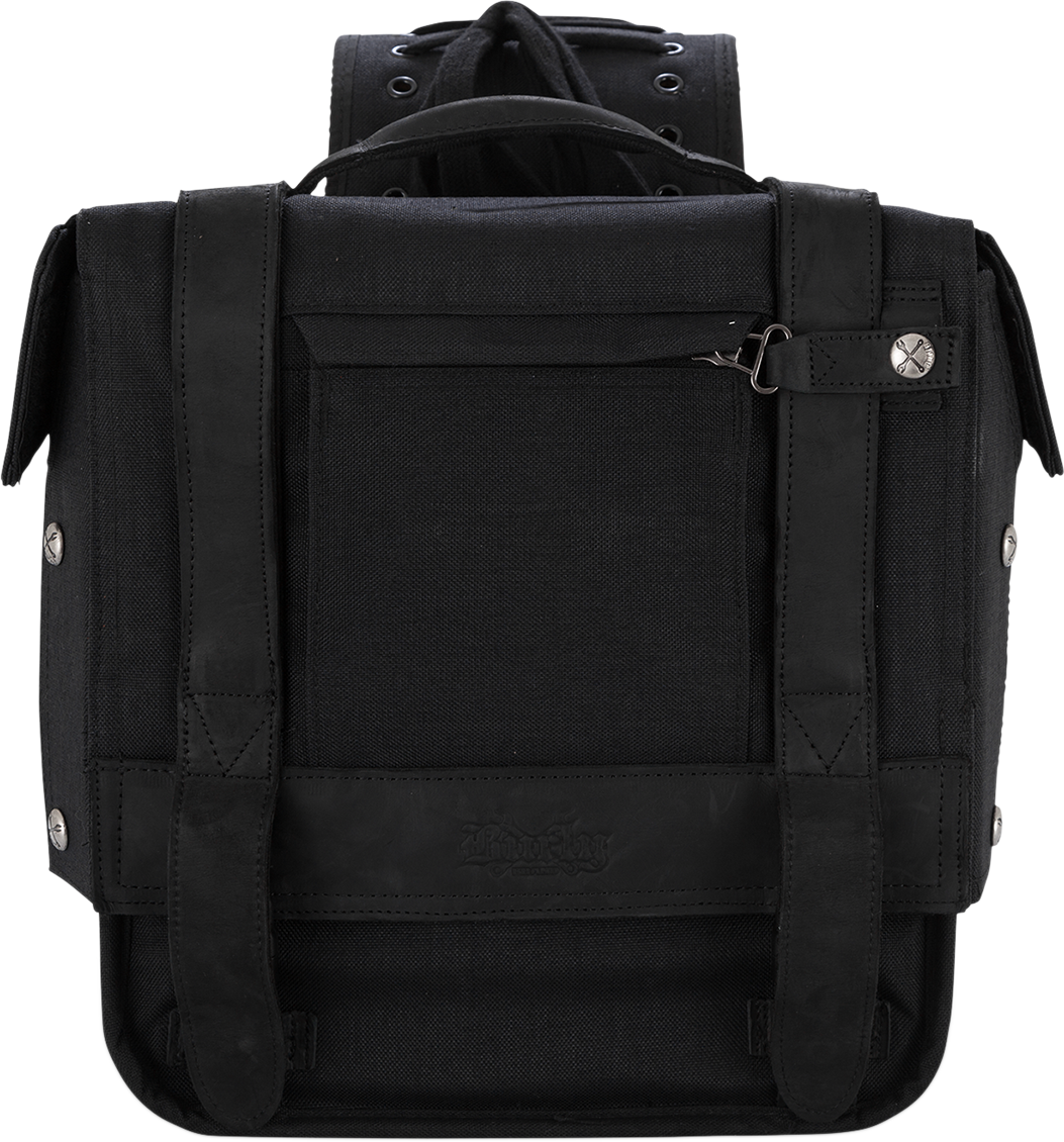 BURLY BRAND Throw-Over Saddlebag - Black 3501-1419