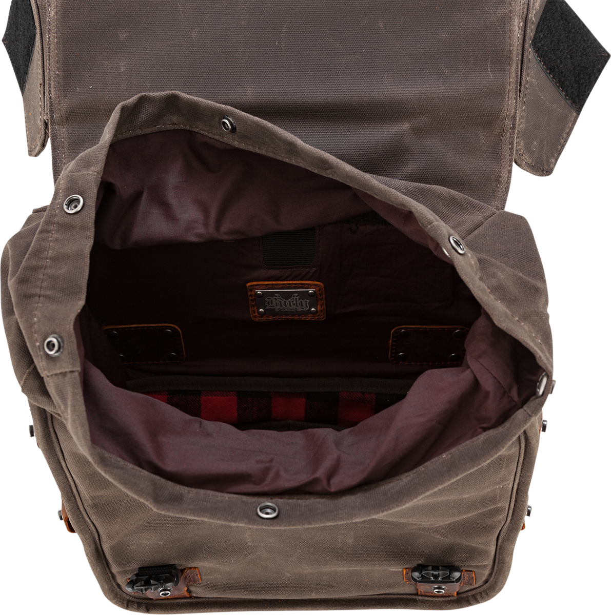 BURLY BRAND Throw-Over Saddlebag - Dark Oak 3501-1420