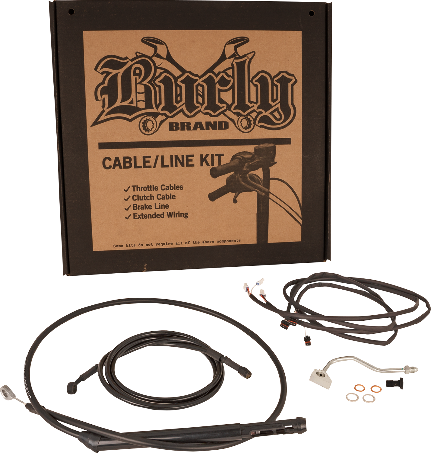 BURLY BRAND Touring Model Control Kit - Bagger / 15" / Black 0662-1158