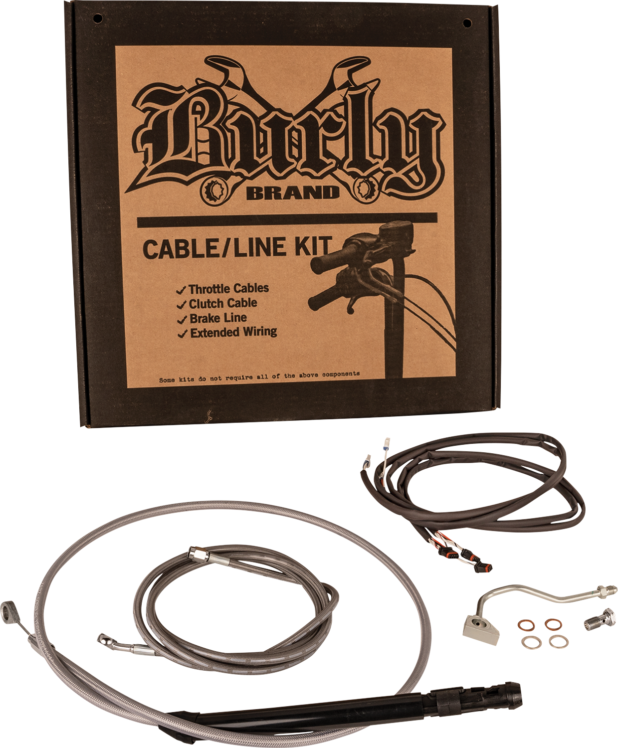 BURLY BRAND Touring Model Control Kit - Bagger / 15" / Stainless Steel 0662-1160
