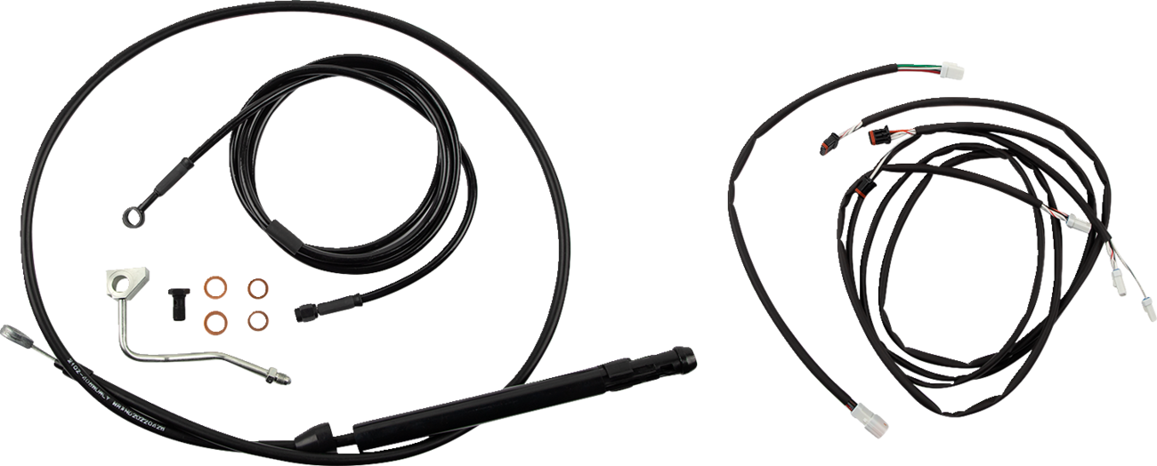 BURLY BRAND Touring Model Control Kit - Gorilla Ape Hanger / 18" / Black 0662-1153