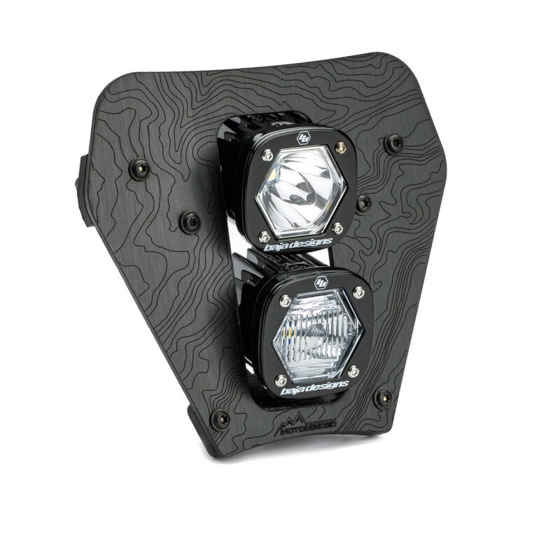 Baja Designs 2024-2025 KTM XCF-W/EC Dual S1 Gemini (D/C) LED Headlight Kit - Clear - 387020